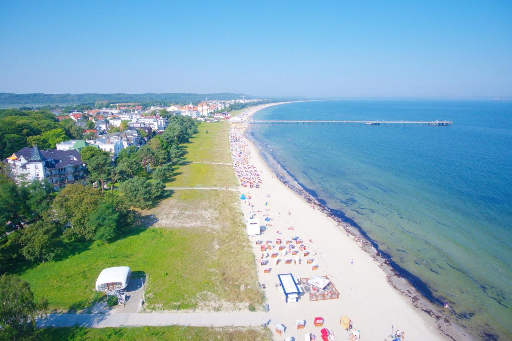 Aparthotel Ostsee Fewo 26 Balkon, Meerblick, Strand Binz Exterior foto